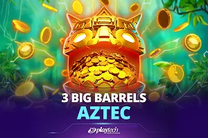 Playtech : 3 Big Barrels Aztec - KINGBET189